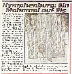 Nymphenburg: Ein Mahnmal auf dem Eis